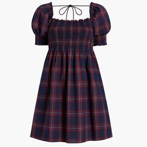 Athena Nap Dress in Iris Tartan Size S 💙❤️ Hill House Home